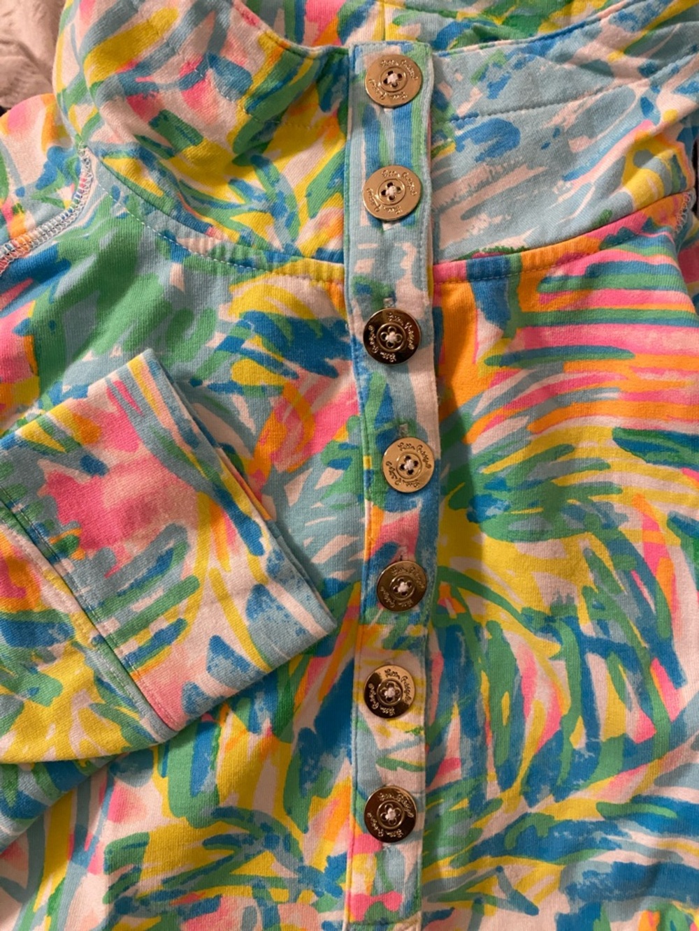 Lilly Pulitzer UPF 50+ Captain Popover in Multi Sea Salt and Fun Sz XS - Picture 5 of 10